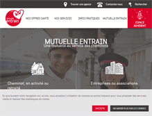 Tablet Screenshot of mutuelle-entrain.fr
